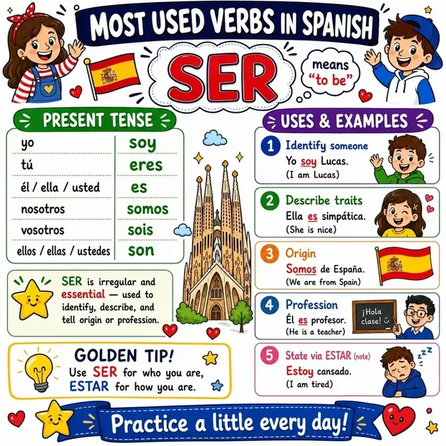 Verb SER mind map